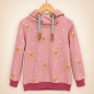 Preview: Hoodie [ Damen ] Fairyland altrosa (Bündchen bordeaux)